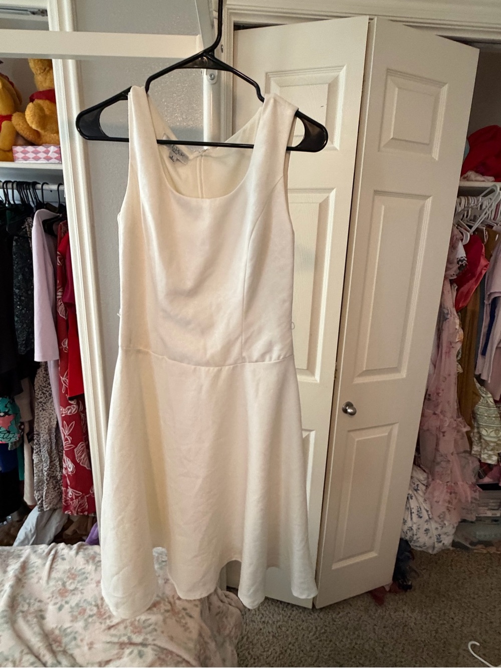 Kasper Cream Sleeveless Fit-and-Flare Dress